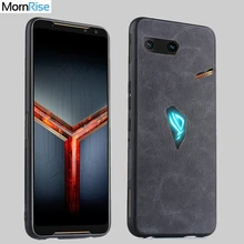 Moda silicone borda macia tpu para dentro para asus rog telefone 2 zs660kl rog2 caso bonito couro do plutônio capa traseira do telefone móvel escudo coque(China)