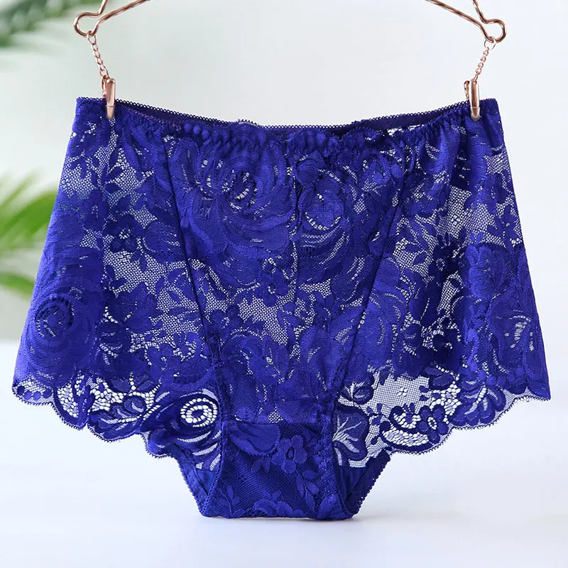 

women fashion sexy panties Big yards lace briefs female large sizebreathable underpant transparent underwear