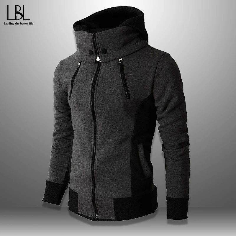 Sudaderas con capucha para hombre, ropa de calle, Sudaderas con cuello de  tortuga, prendas de vestir para hombre con cremallera, Sudadera con  capucha, informal de Hip Hop, 2020|Sudaderas con capucha y sudaderas| -