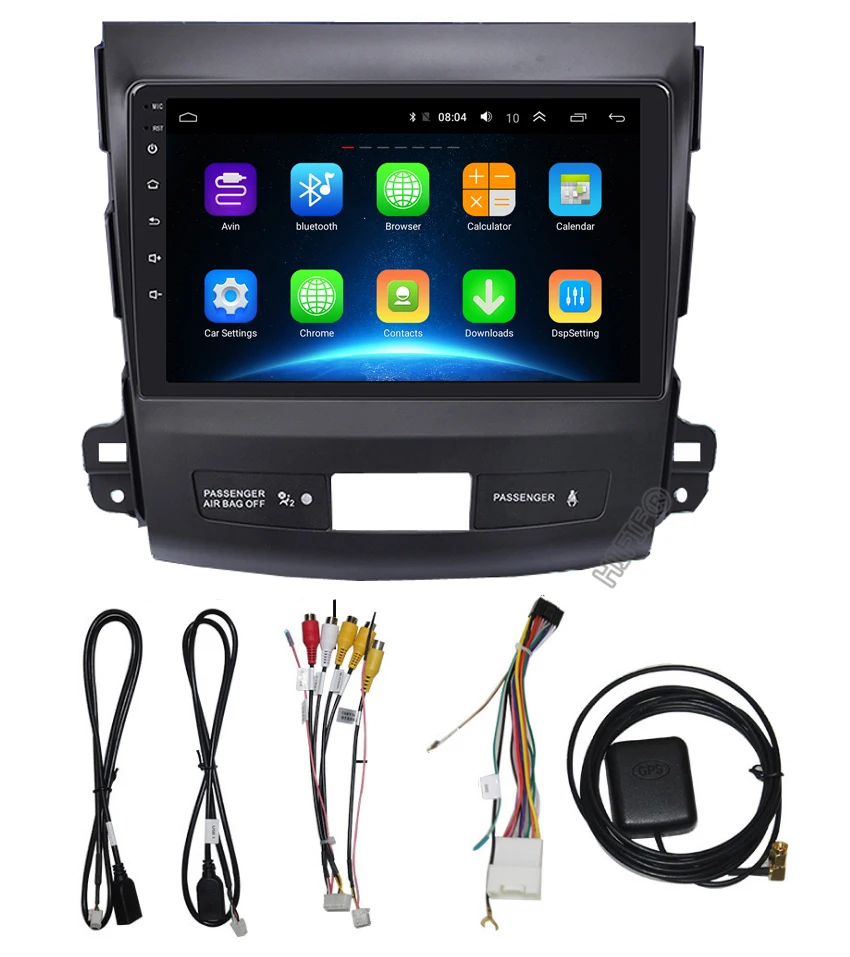 Android 9,0 автомобильный dvd gps мультимедийный плеер радио для Mitsubishi Outlander 2006- peugeot 4007/Citroen C-Crosser 2.5D