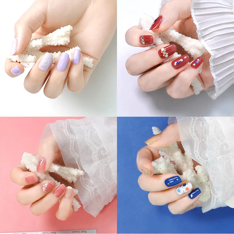 

14 Stickers Color Bronzing Imitation Diamond Full Stickers Waterproof Nail Polish Film Full Stickers DIY Rainbow Nail Stickers