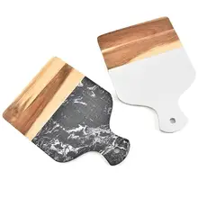 Овощная разделочная доска для мяса мраморная деревянная пицца стейк поджаренный макет доска для нарезки фруктов