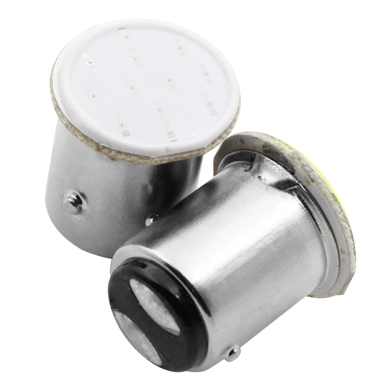 2Pcs 1157 Bay15d Cob P21w LED 12 SMD DC 12V 1157 Bulbs RV Parking Reverse Back Brake Lamp 1073 Super Parking Auto Car Light