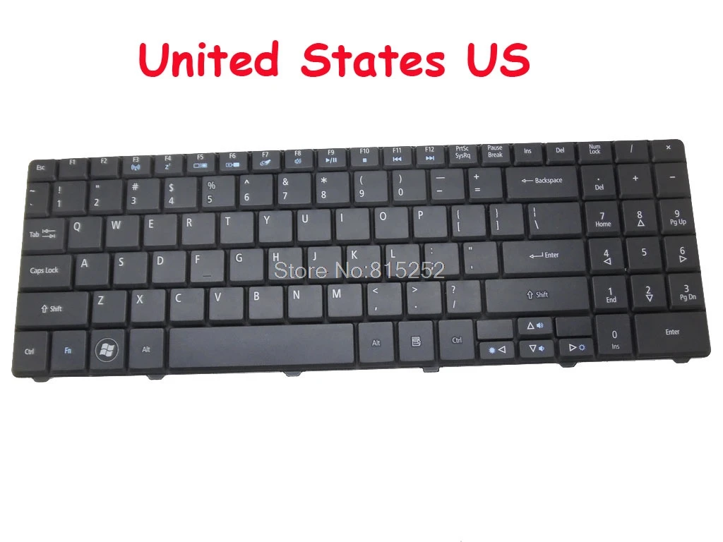 Клавиатура для ноутбука ACER E525 английский US 9Z.N2M82.B00 9Z.N2M82.B0U 9Z.N2M82.B1D V109902AK1 |