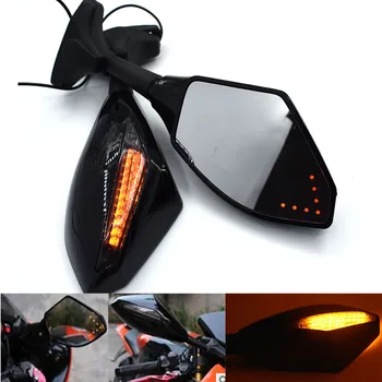 

Black Motorcycle Front Back LED Turn Signal Integrated Mirrors For Kawasaki ZX14/ZZR1400 2006-2011 Z750S 2005-2006