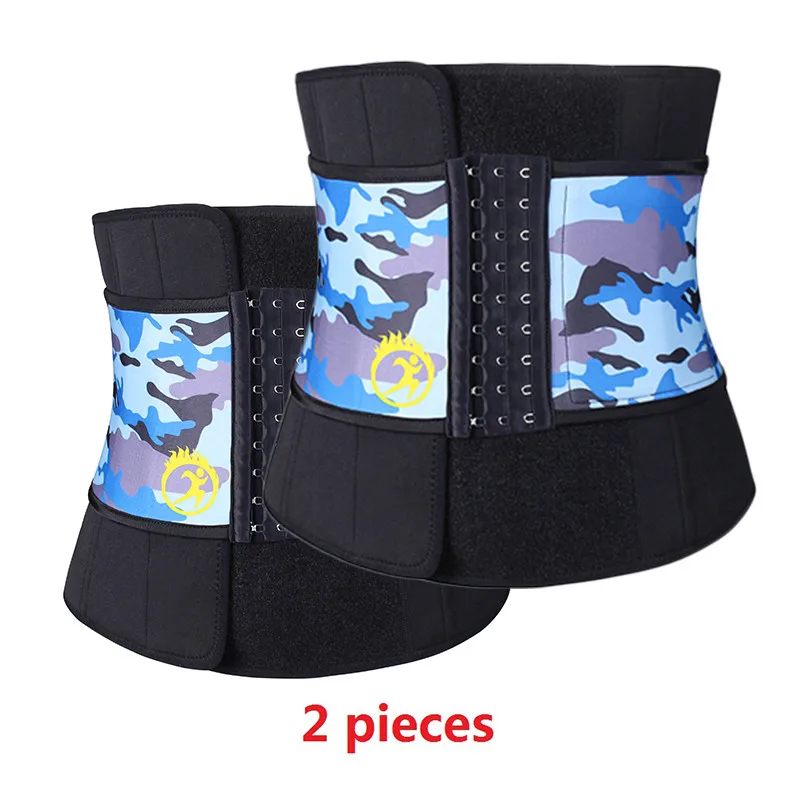 camouflage blue 2 SEXYWG мужской поясной тренажер поддержка спины Неопреновая Сауна Формирователи тела моделирующий пояс потеря веса ремень Корректирующее белье Cincher Fajas корсет - Цвет: camouflage blue 2