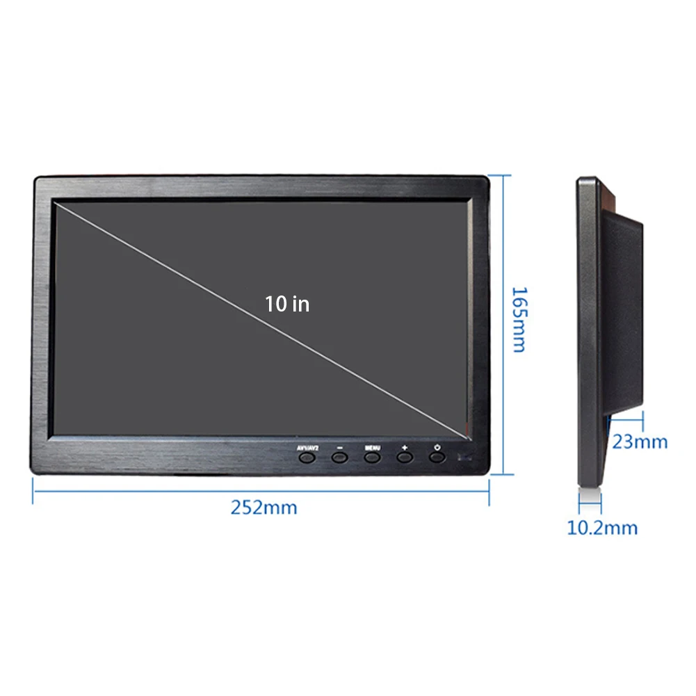 10.1inch LCD Monitor HDMI Input Remote Control Video Audio Universal Ultra-thin Buses For PC TV 1024x600 VGA Car BNC Digital 10.1inch LCD Monitor HDMI Input Remote Control Video Audio Universal Ultra-thin Buses For PC TV 1024x600 VGA Car BNC Digital