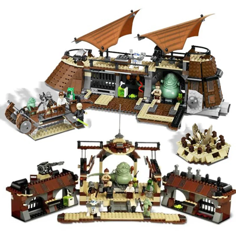 

NEW 05090 Compatible with Star Wars 6210 Jabba Sail Barge Model Building Blocks 821 Piece Bricks Boys Birthday Gift Starwars Toy