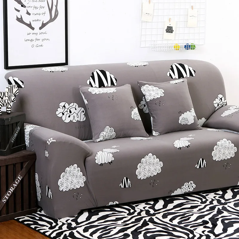 

Stretch Sofa Covers Furniture Protector Polyester Loveseat Couch Cover L 1/2/3/4-seater Arm Chair Cover for Living Room