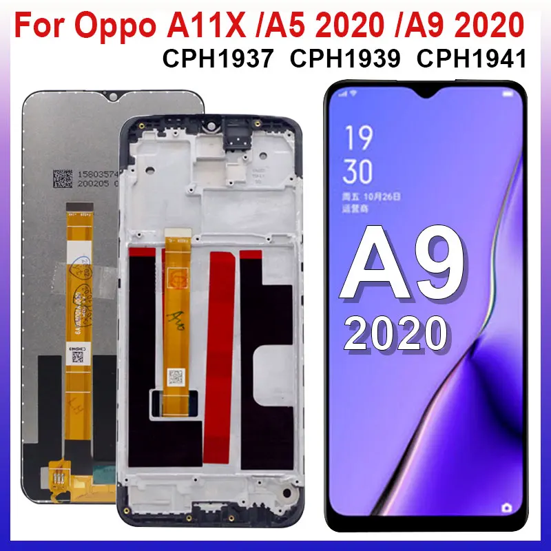 Для Oppo A5 A9 2020 ЖК дисплей + сенсорный экран Замена 6 5 дюймов A11 LCD для OPPO A11X LCD|Экраны