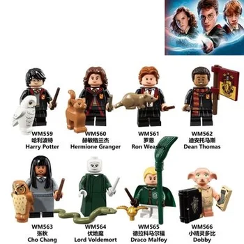 

8pcs/set Harri Potter Building Blocks Voldemort, Elves and Elves compete to build dolls, block toys and children's toys