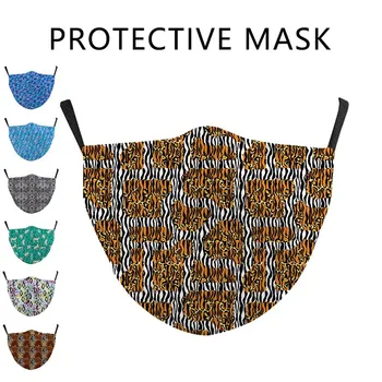 

New Classic Fashion Printing Face Mask Washable Fabric Mask Neutral Daily Protective Mask Reusable Mascarilla