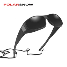 POLARSNOW поляризационные солнцезащитные очки для мужчин, подходят для очков, очки по рецепту, светофильтр, солнцезащитные блики для Moypia