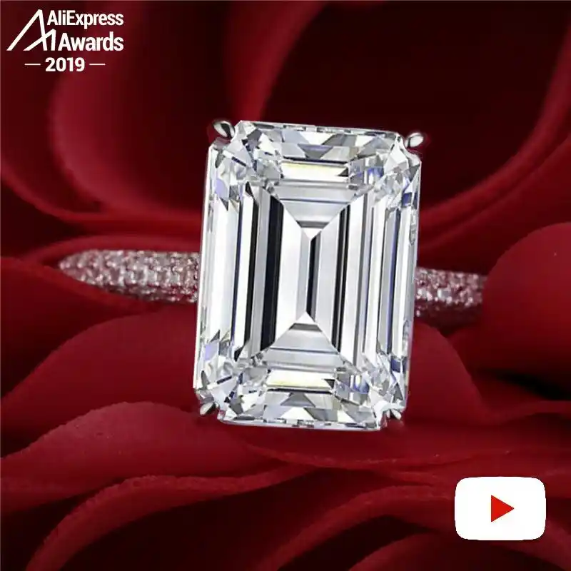 emerald cut diamond ring