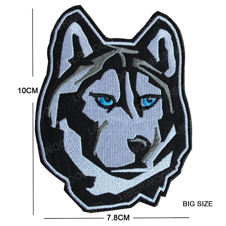 big dog Тактические животные Череп шлем перо медведь Tigher Волк Акула Банни оружие военное боевой дух нашивка вышитый значок эмблема - Цвет: big dog