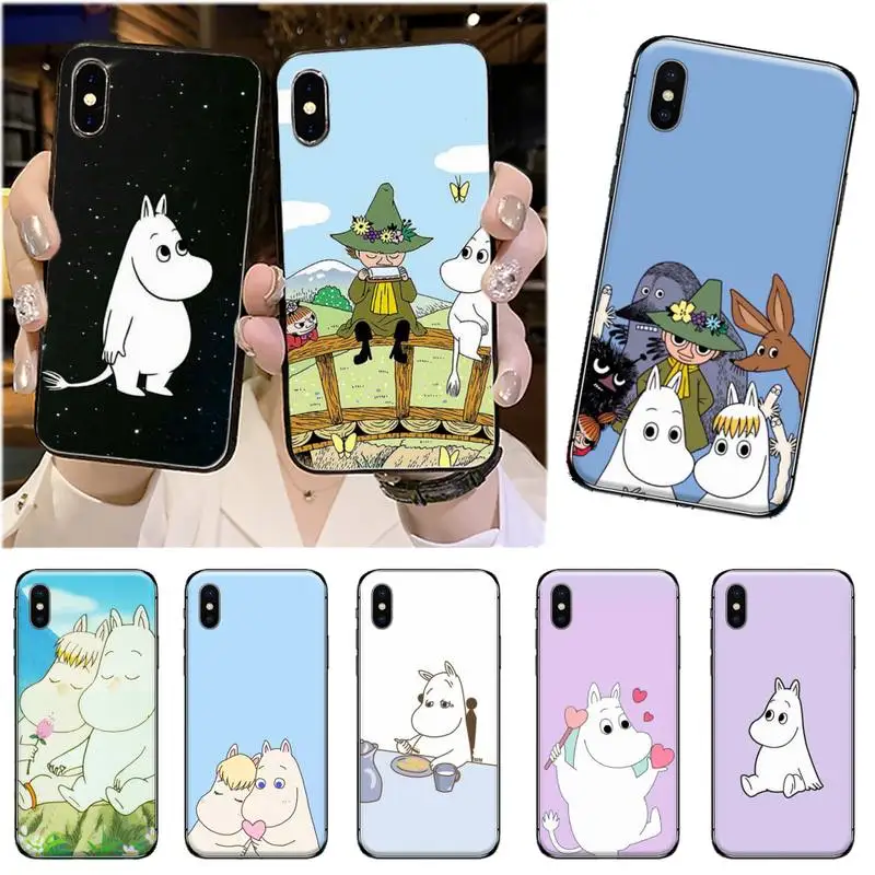 

Hippo moomin Cute animal cartoon Phone Case for iPhone 11 12 pro XS MAX 8 7 6 6S Plus X 5S SE 2020 XR