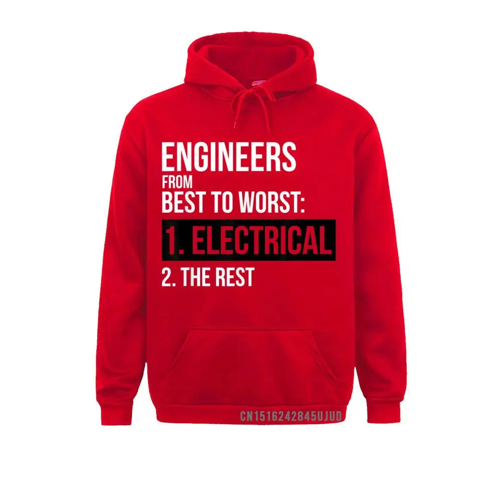 

Engineers From Best To Worst Electrical Engineering Pullover Funky Men's Sweatshirts Birthday Hoodies Sportswears