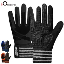 New Upgrade Anti-Slip Grip Full Finger Weight Lifting Gloves with Wrist Wraps Support Workout Glove for Men Women