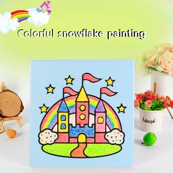 

Kids Cake Painting Board 8 Colors Snow Pearl Mud Frame Set Hand Painting Art toys Drawing Playdough Toys Set Board DIY Toys Gift