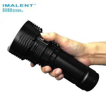 

(cp) original IMALENT DX80 big search flashlight including battery and charger gift case
