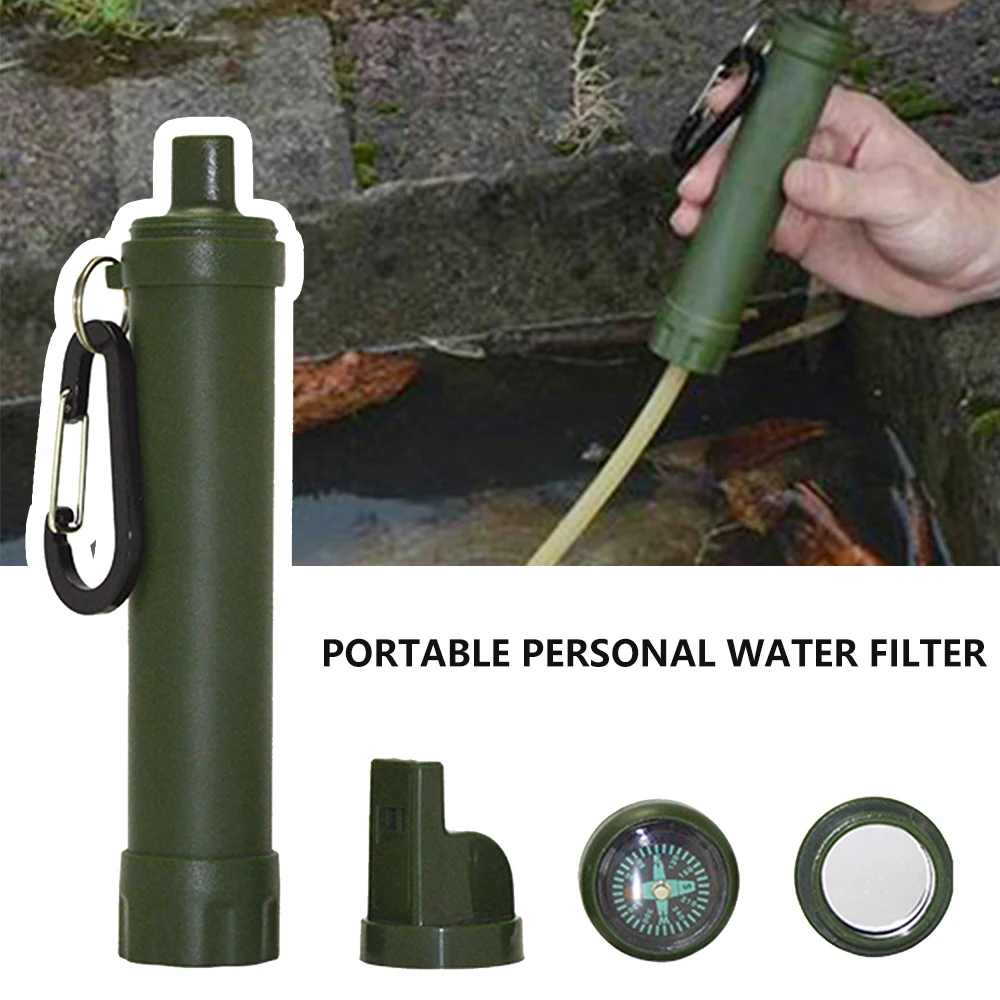 Outdoor Water Purifier Camping Hiking Emergency Life Survival Portable