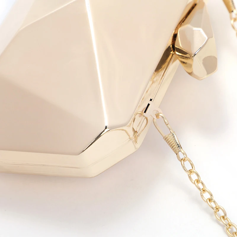 Женские сумки металлические высококачественные шестигранные клатчи модные геометрические Мини Вечерние черные вечерние сумочки Серебристые мешочки золотая коробка клатч