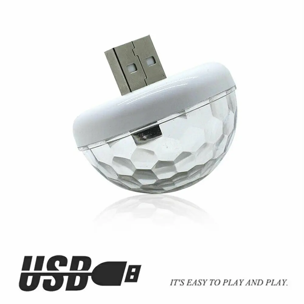 USB светодиодсветодиодный Автомобильная атмосферная лампа Интерьер Потолок