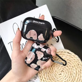 

Headset Case for Airpods3 Pro Cartoon Pu Charging Box Airpods 2 /3earphone Earphone with Hook 2/3 Pure Color TPU Silicone