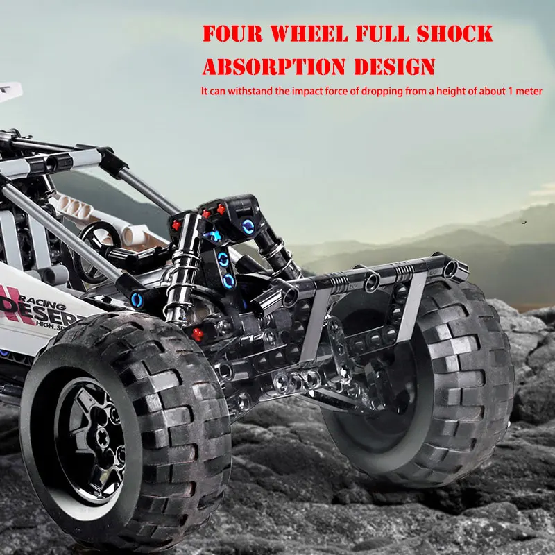 

NEW 18001 APP RC Desert Racing Car Remote Control Technic Off road Vehicle Model MOC Fit Building Bricks LepinBlocks kids toys