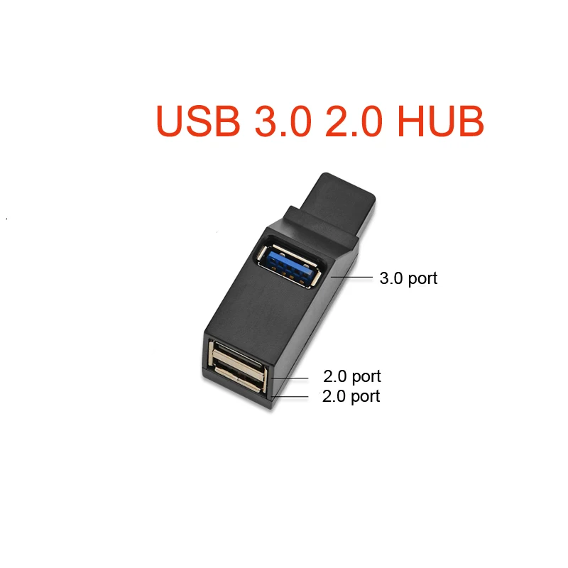 USB 3.0 HUB Мини USB 3,0 концентратор 3 порта многопортовый usb-адаптер адаптер автомобильный USB концентратор 3,0 2,0 высокая скорость для планшет ноутбук ПК Компьютерные аксессуары - Цвет: USB 3.0 HUB