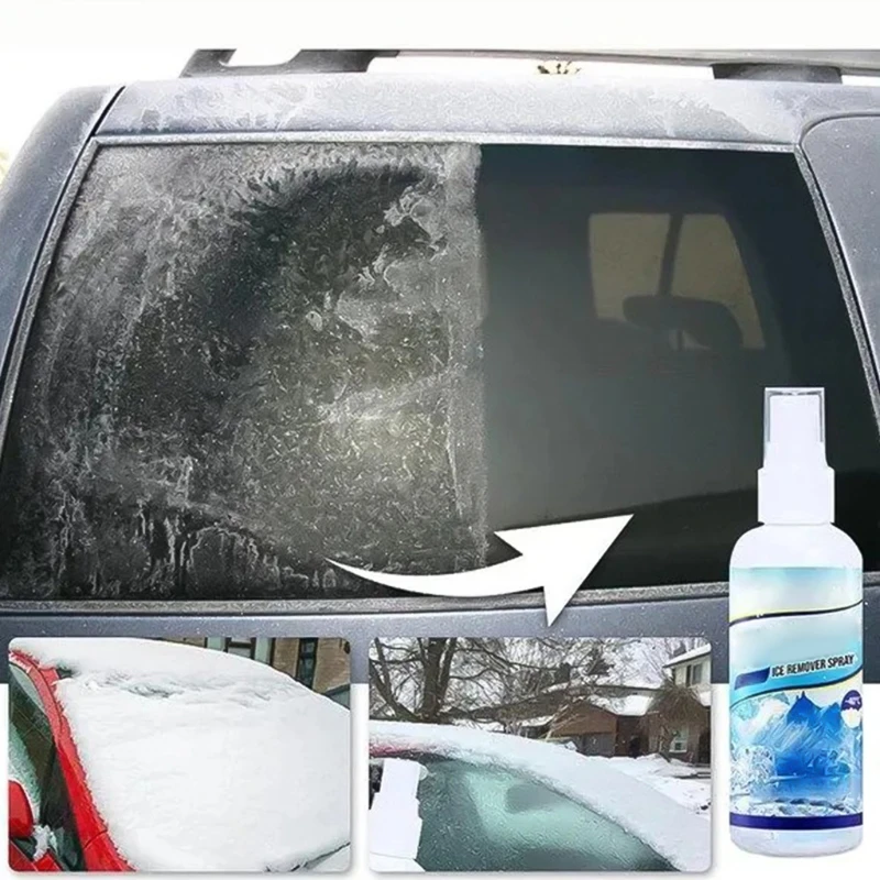 Winter Car Windshield Deicer Spray Ice Remover Spray For Automotive Melts Frost Auto Car Window Defrosting Melting Agent