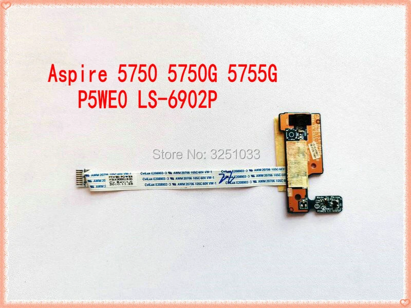 Cable Length: Buy 5 pcs ShineBear Tested for acer Aspire 5750 5750G 5755G NV57 NV57H LS-6904P USB 2.0 Board with Flex Cable Cable Length: Buy 5 pcs ShineBear Tested for acer Aspire 5750 5750G 5755G NV57 NV57H LS-6904P USB 2.0 Board with Flex Cable