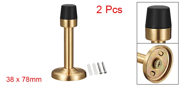 Gold Tone Uxcell пять цветов коммерческие двери фиксаторы уход за кожей стоп бампер, стену протектор Звукопоглощающая резиновый наконечник - Цвет: Gold Tone