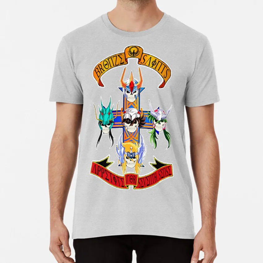 Saint Seiya Gnr T Shirt Saint Seiya Saint Seiya Dell'Appetito Per La Distruzione Dell'Appetito Distruzione Rose Pistole N Rose Seven