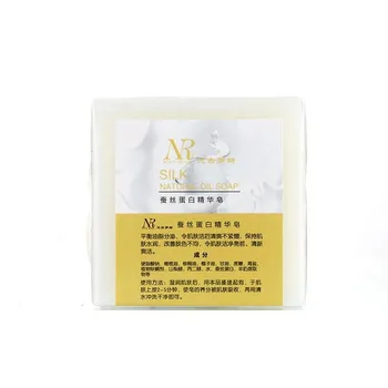 

Protein Silk Soap Hand-Drawing Rose Soap Tender Whitening Anti-Mites Melanin Pinken Body Face Skin Cleansing Soap