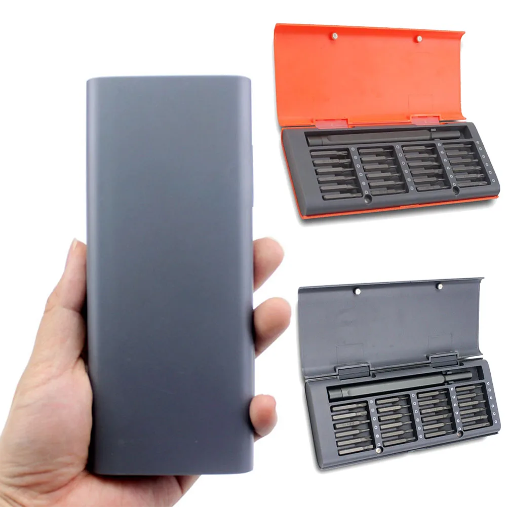 25Pcs Magnetic DIY Lightweight Portable Space Saving Screwdriver Kit Aluminium Alloy Repair Tool Smart Home With Box Accessories