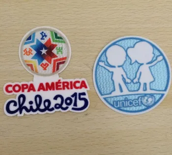 

2015 Copa Amaerica patch And Unicef patch Chile Copa america Iron patch Badge