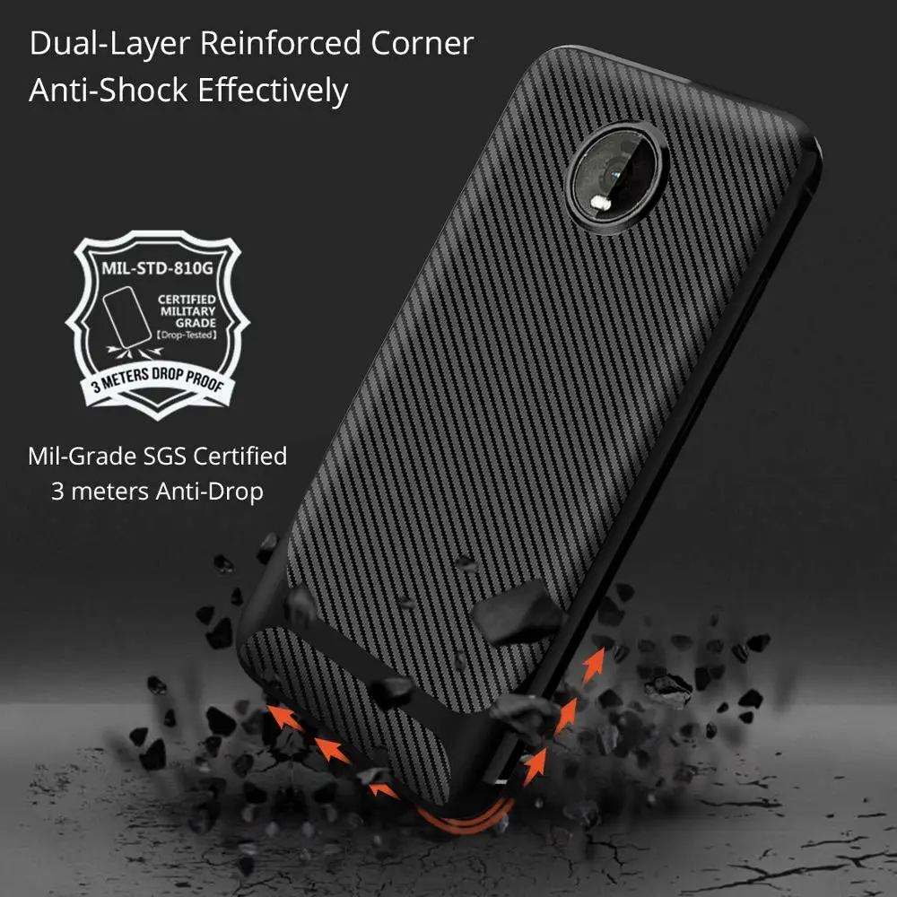 Мягкий резиновый противоударный чехол для мобильного телефона MOTOrola Z4 play