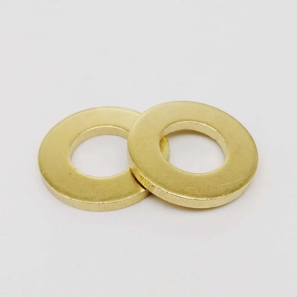 Copper washer set Copper washer Washer gasket Brass washer Copper washers 10/50pcs M2 M2.5 M3 M4 M5 M6 M8 M10 M12 GB97 DIN125 Solid Brass Copper Flat Washer Plain Gasket Pad