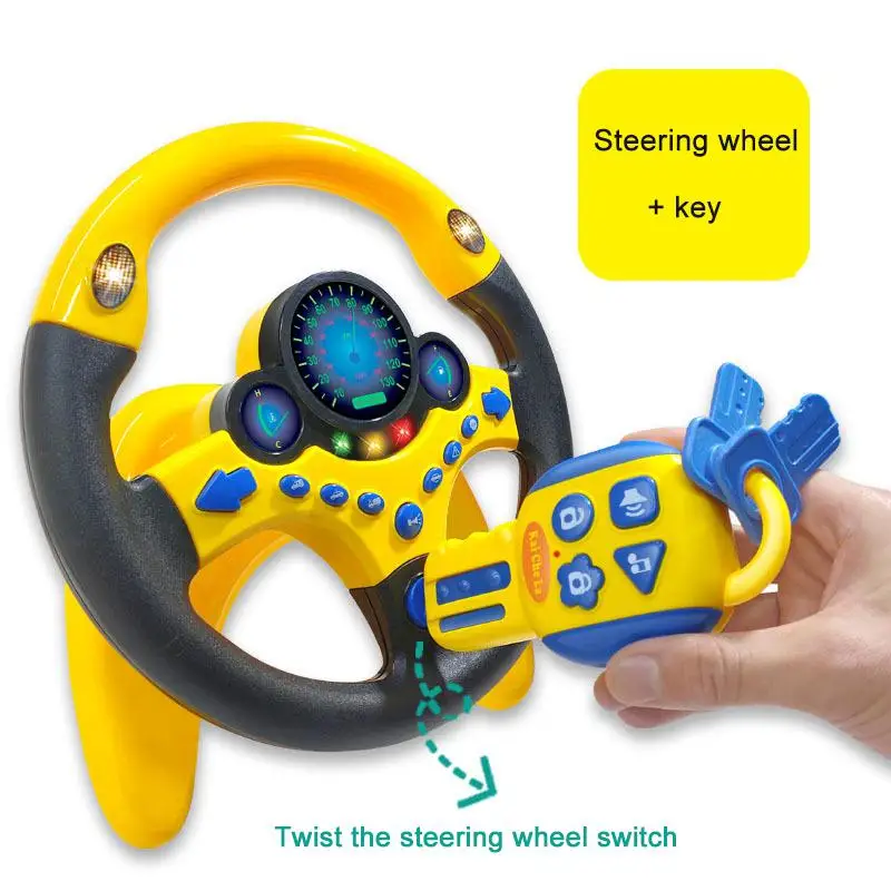 New Co-pilot Steering Wheel Simulation Driving Simulation Steering Wheel Children's Educational Toy with Base Voice Changer 1 New Co-pilot Steering Wheel Simulation Driving Simulation Steering Wheel Children's Educational Toy with Base Voice Changer 1