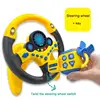 New Co-pilot Steering Wheel Simulation Driving Simulation Steering Wheel Children's Educational Toy with Base Voice Changer 1