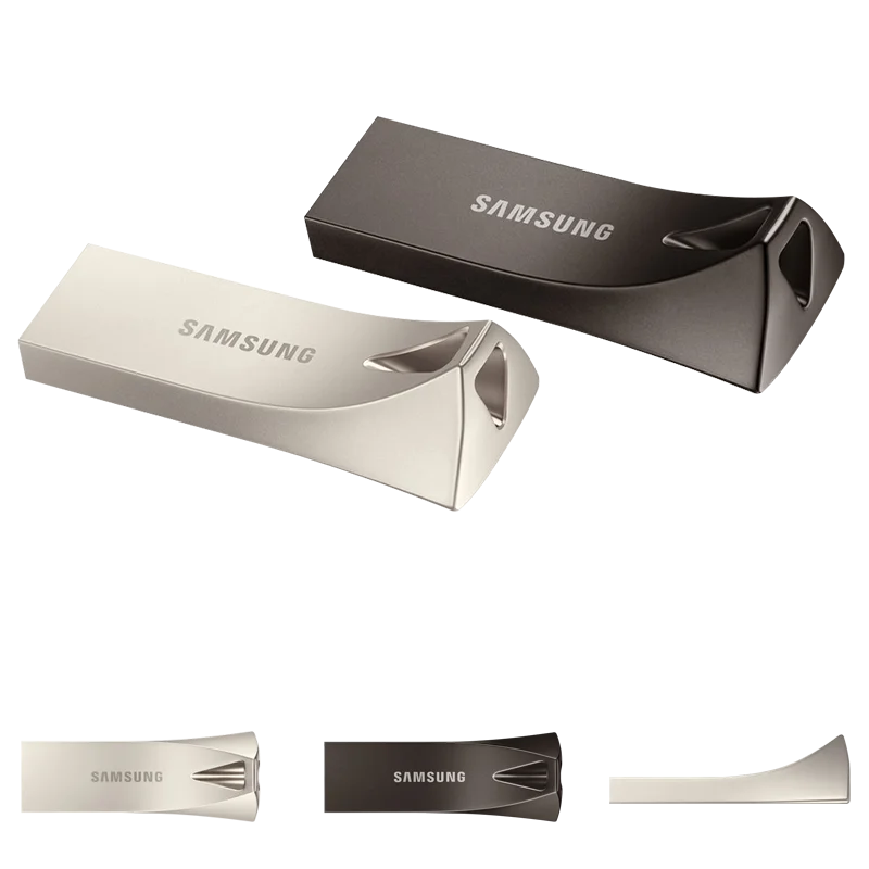 USB флеш накопитель SAMSUNG BAR Plus металлический на 64 ГБ 32 256 128 мини флешка 3 1|USB