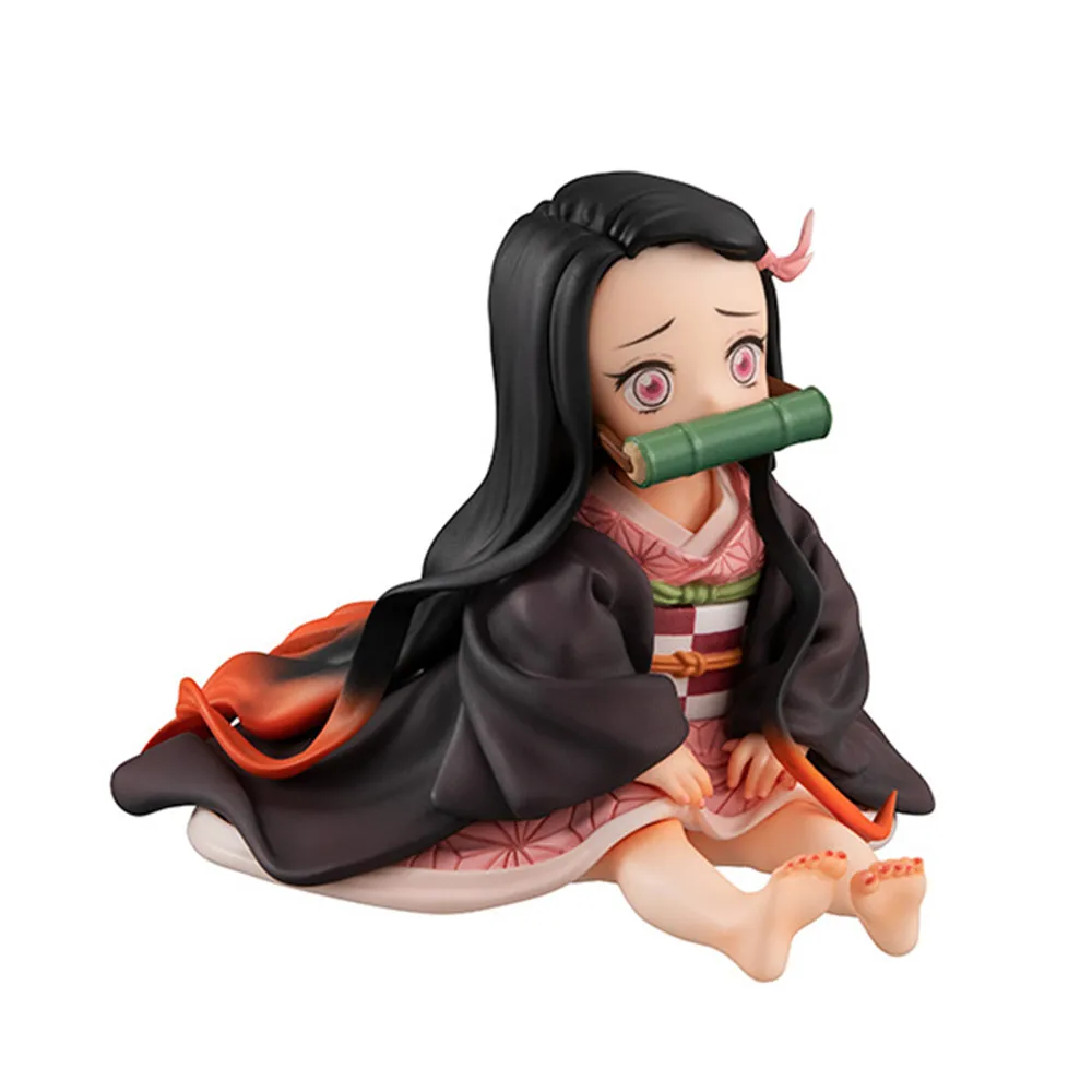 Аниме Kimetsu no Yaiba фигурки демонические игрушки Kamado Nezuko Figma Kawaii Demon Slayer прекрасная кукла для детей Brinquedos модель