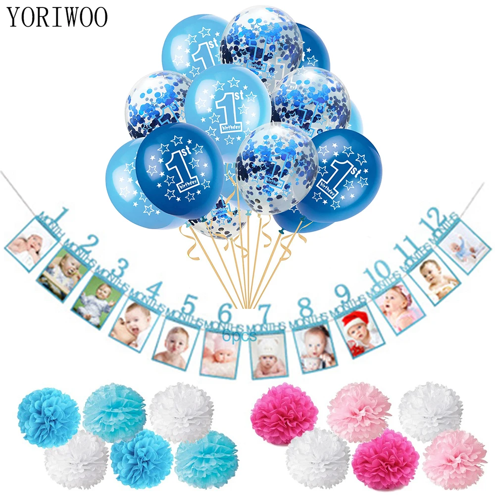 Yoeriwoo Baby Shower для мальчиков и девочек латексные конфетти воздушного шара баллоны