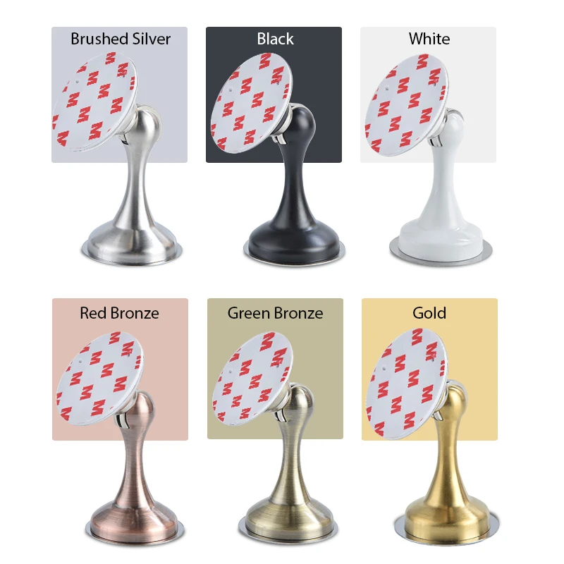 Door Stopper Magnetic Door Stopper KAK Stainless Steel Hidden Door Holders Catch Floor Wall Mounted Nail-free Doorstop Hardware