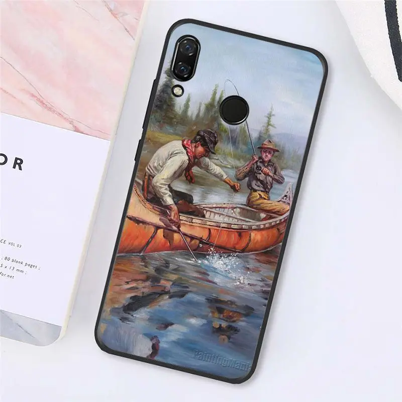 Babaite охота и рыбалка искусство рыбы чехол для телефона для Xiaomi Redmi4X 6A S2 Go Redmi 5 5Plus Note4 Note5 7 Note6Pro