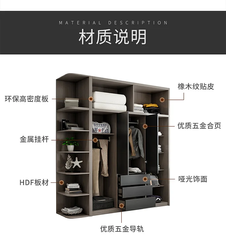 bedroom furniture wardrobe muebles de dormitorio guarda roupa closet armario  ropero rangement - AliExpress