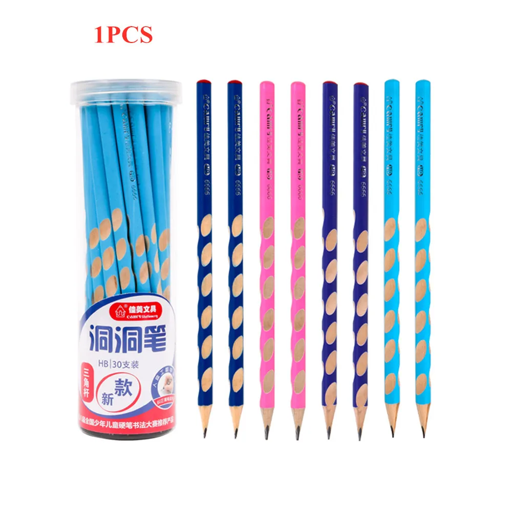 1 шт. HB Kawaii деревянные свинцовые карандаши, креативные карандаши с дырками для детей, подарки, школьные офисные принадлежности, новые канцелярские инструменты для коррекции