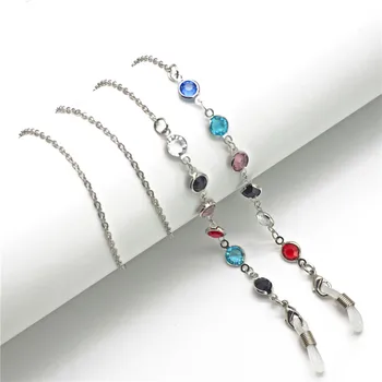 

Eyeglass Lanyard Chain Hanging Chain Glasses Lanyard Rhinestone Colorful Glasses Chain