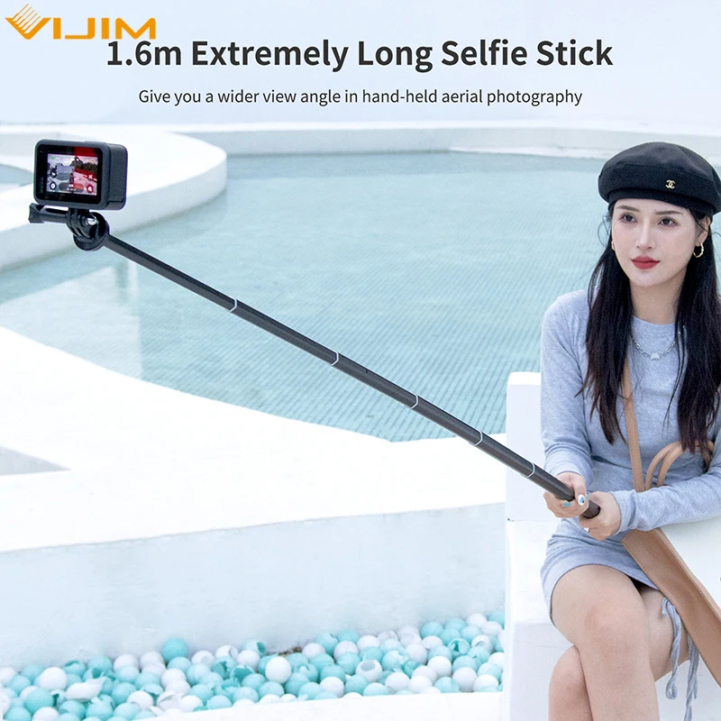 Vijim 160 см Кронштейн удлинитель для фотосъемки кронштейн селфи ручной держатель Go